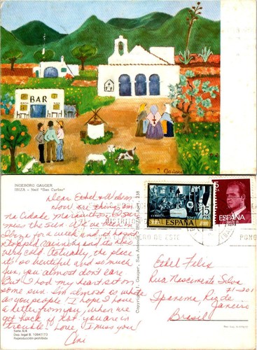 Cartolina epoca ingeborg - d'epoca,