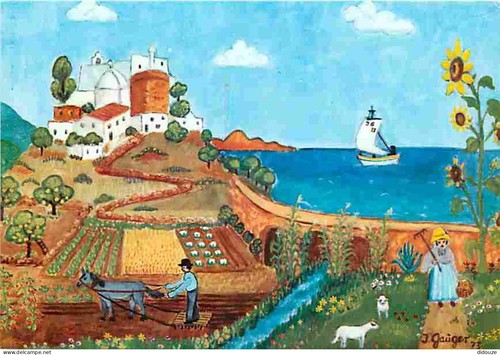 Carte postale art peinture - carte,