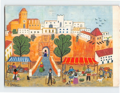 Cartolina mercado dipinto - cartolina,